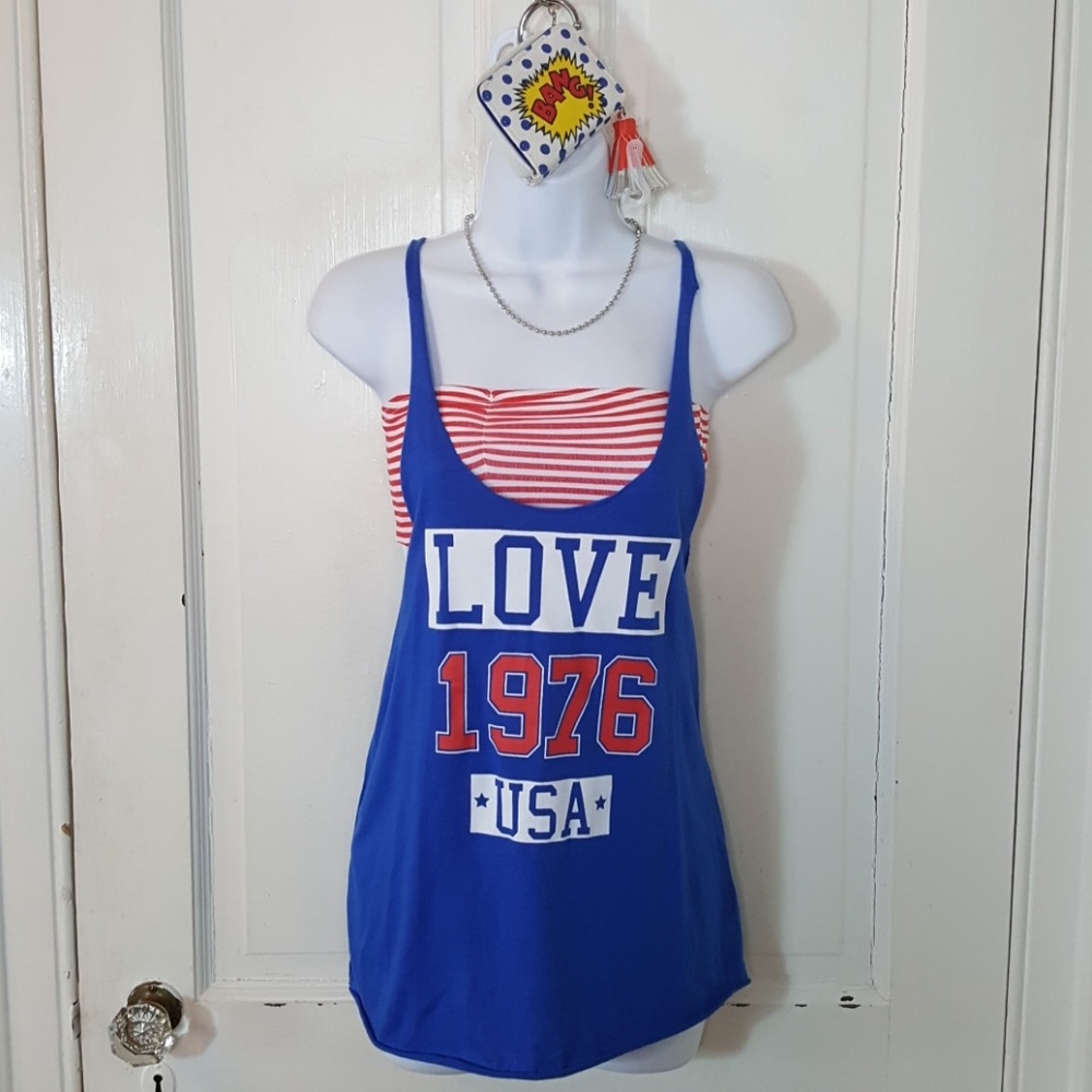 4th of July Tank - bandeau/wallet
